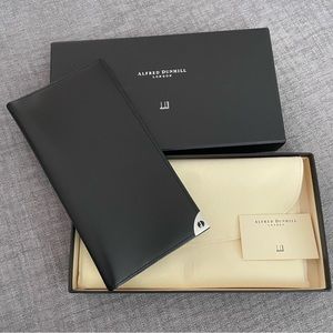 *NEW* Alfred Dunhill Check/Wallet book cover in box